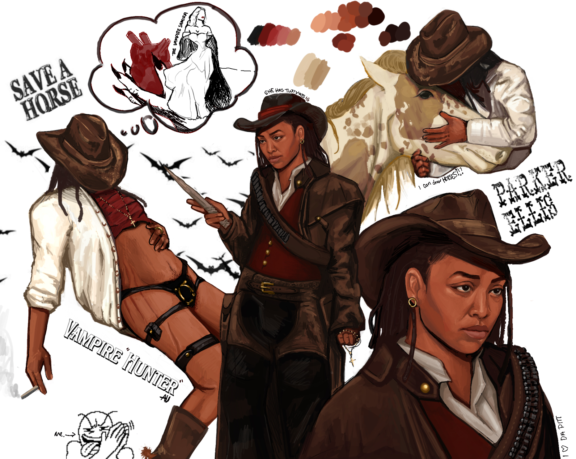 Parker Ellis as a vampire hunter