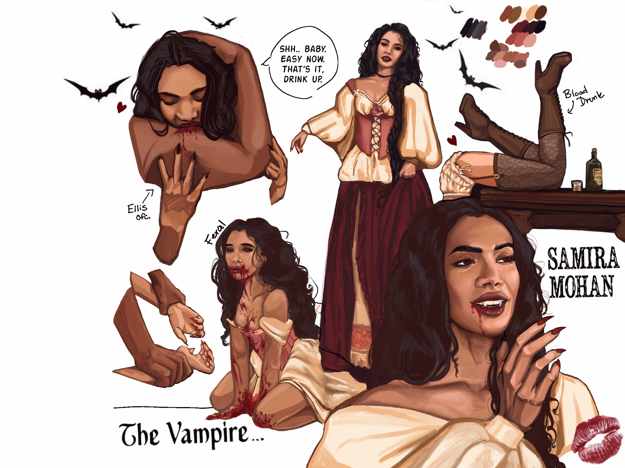 Samira Mohan as a Vampire